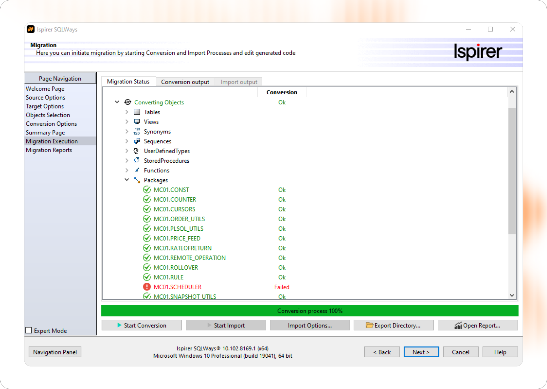 Database migration with SQLWays