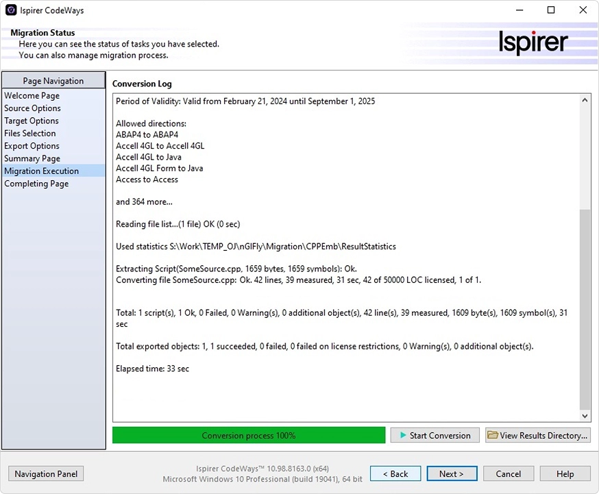 Codeways Application Conversion